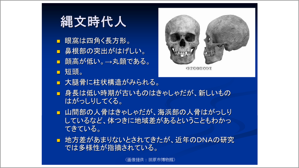 縄文人と現代人を比較すると どれほどの違いがあるか 山田康弘 テンミニッツtv