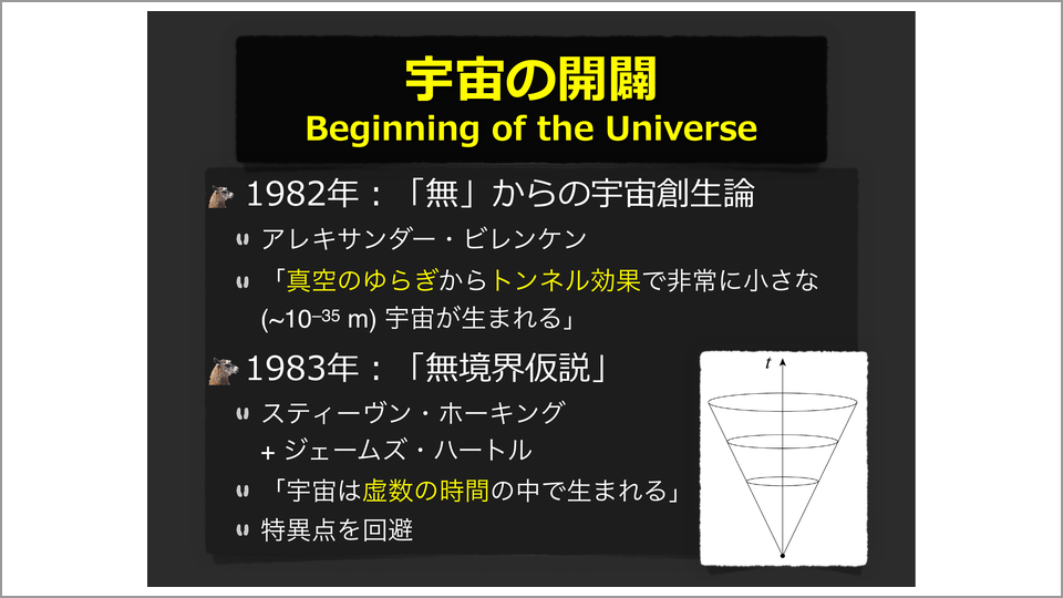 宇宙開闢を量子力学的に扱う上で出てきた2つの説とは 岡朋治 テンミニッツtv