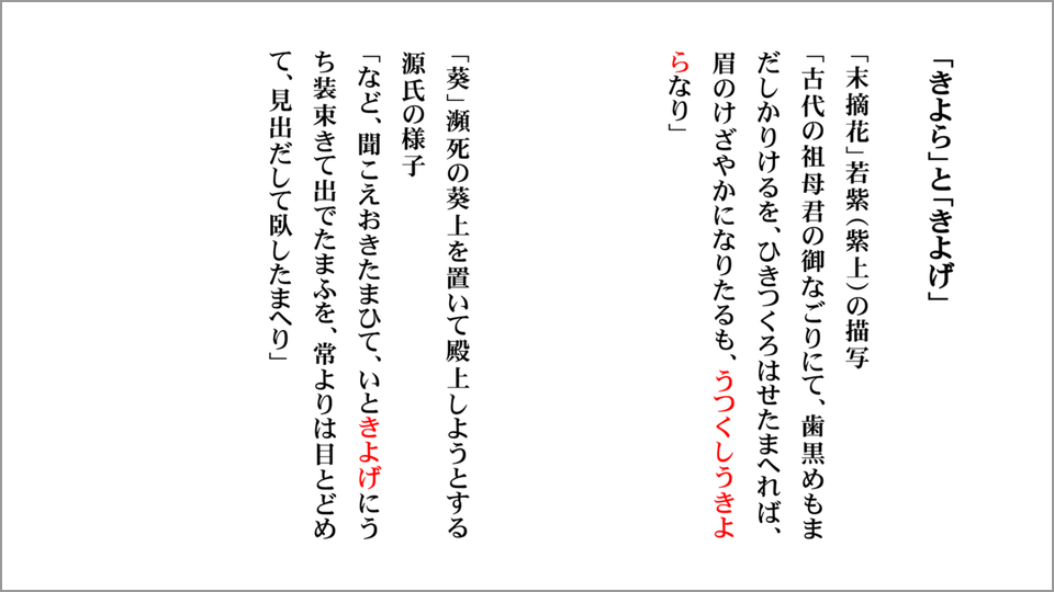 源氏物語枕草子の月・雪・雷など／源氏物語の譜とその名文 - 文学、小説